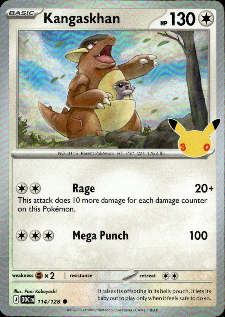 2026 Pokemon 30C En Kangaskhan graded slab