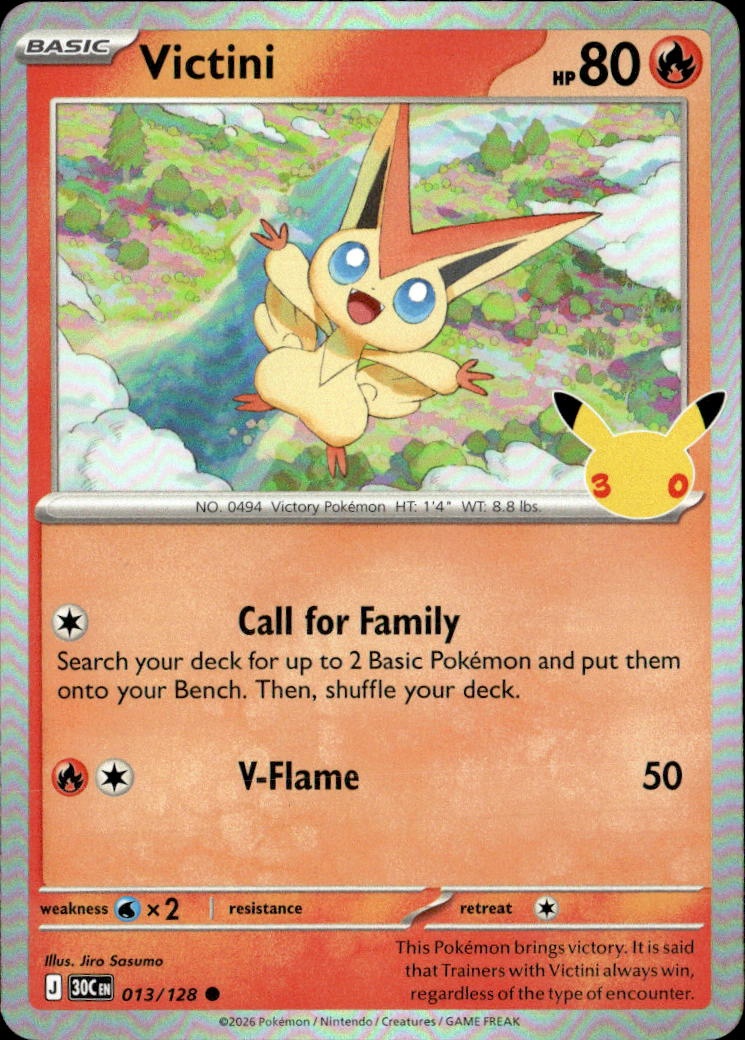 2026 Pokemon 30C En Victini graded slab