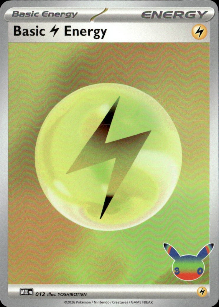 2026 Pokemon 30C En Basic Lightning Energy graded slab
