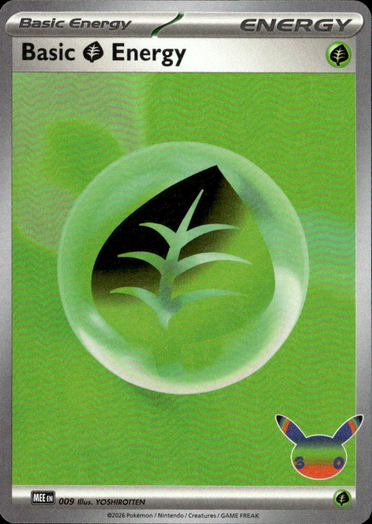 2026 Pokemon 30C En Basic Grass Energy graded slab