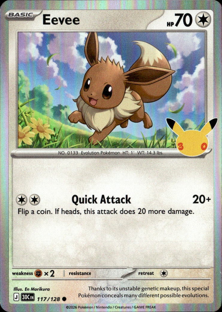 2026 Pokemon 30C En Eevee graded slab