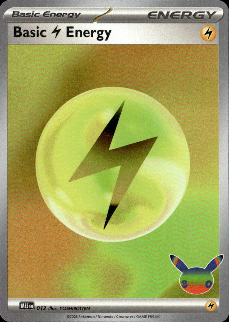 2026 Pokemon 30C En Basic Lightning Energy graded slab