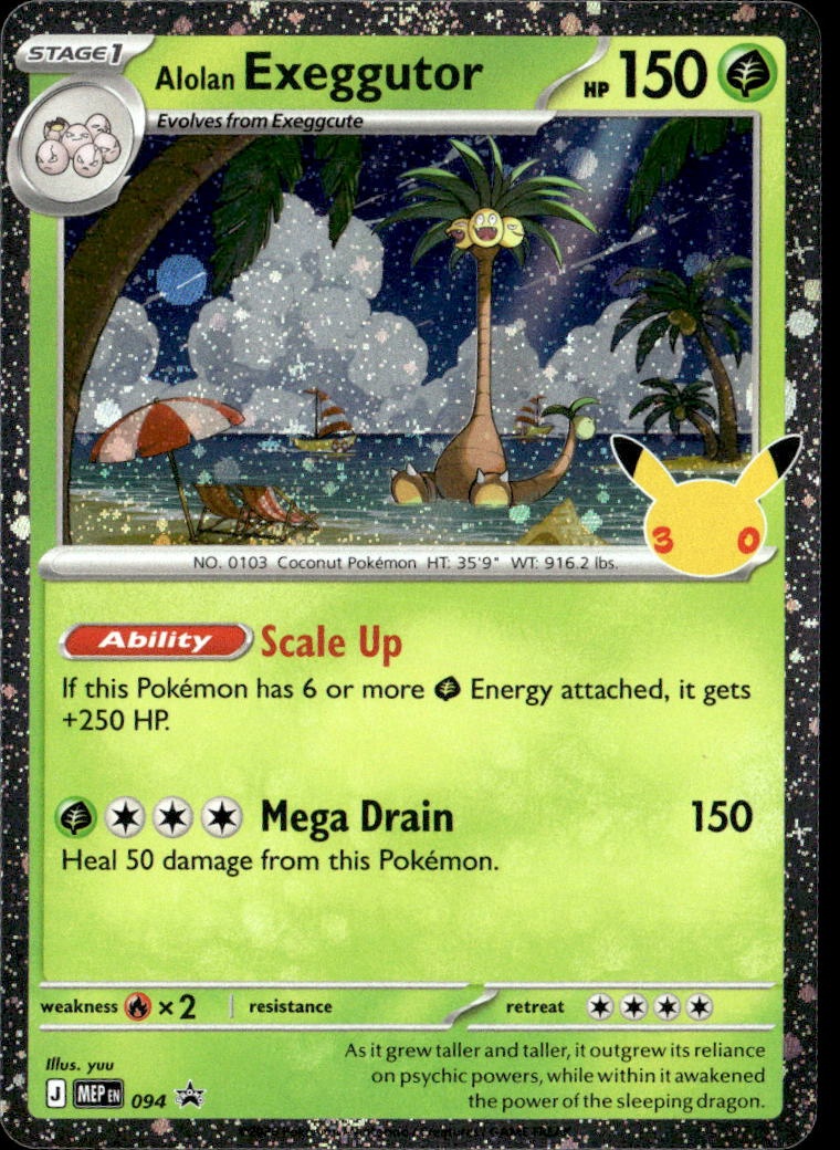 Alolan Exeggutor graded slab