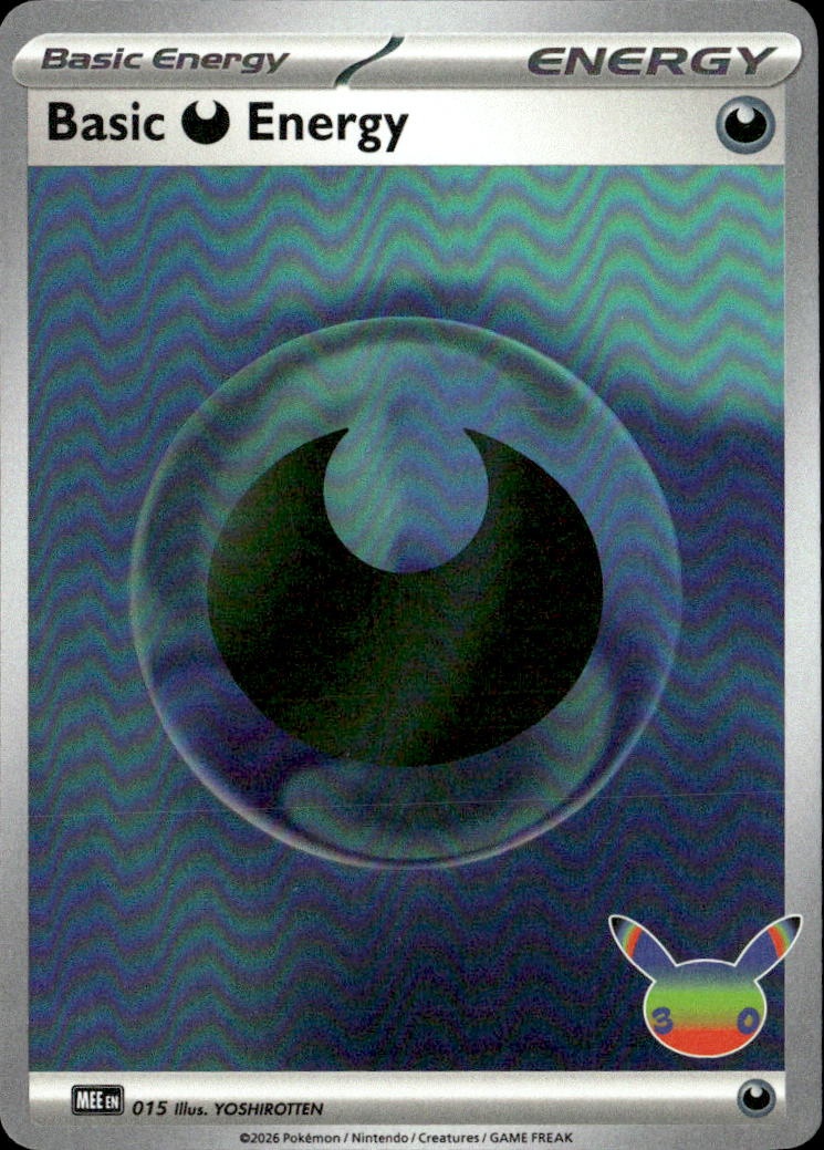 2026 Pokemon 30C En Basic Darkness Energy graded slab