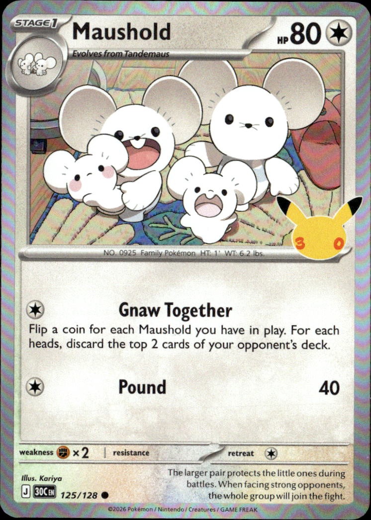 2026 Pokemon 30C En Maushold graded slab