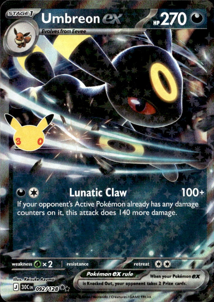 2026 Pokemon 30C En Umbreon Ex graded slab