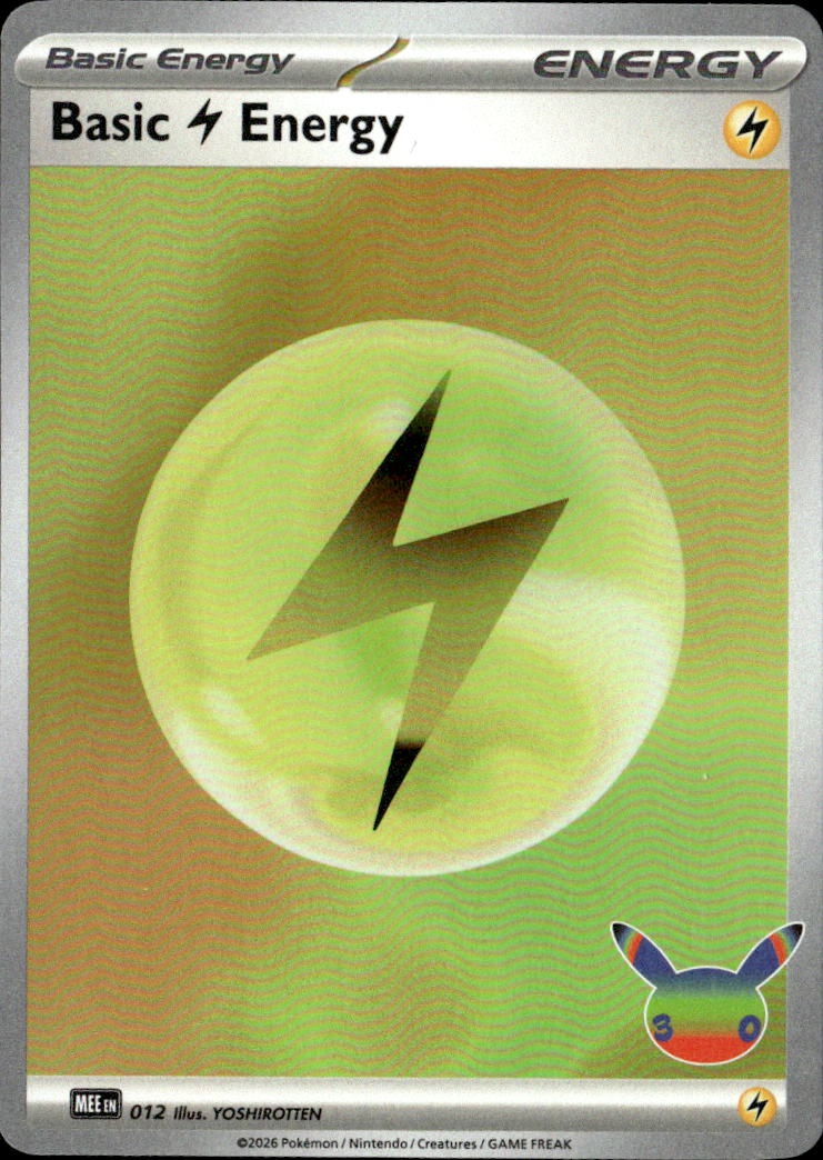 2026 Pokemon 30C En Basic Lightning Energy graded slab