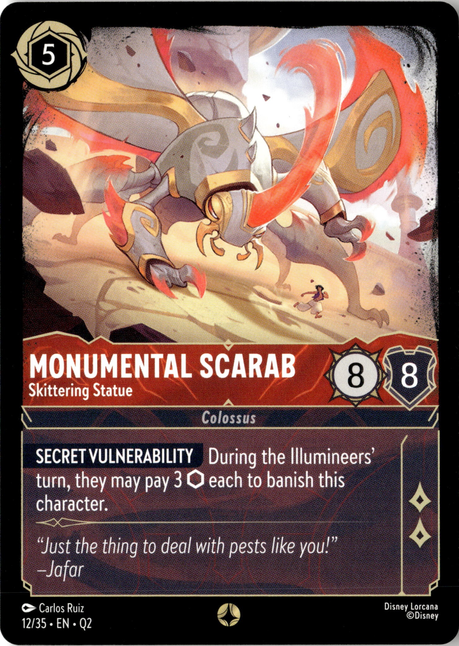Monumental Scarab graded slab