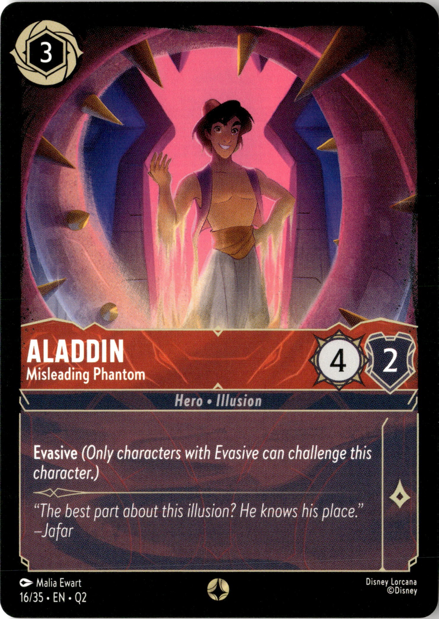 2025 Disney Lorcana En Q2 Aladdin graded slab