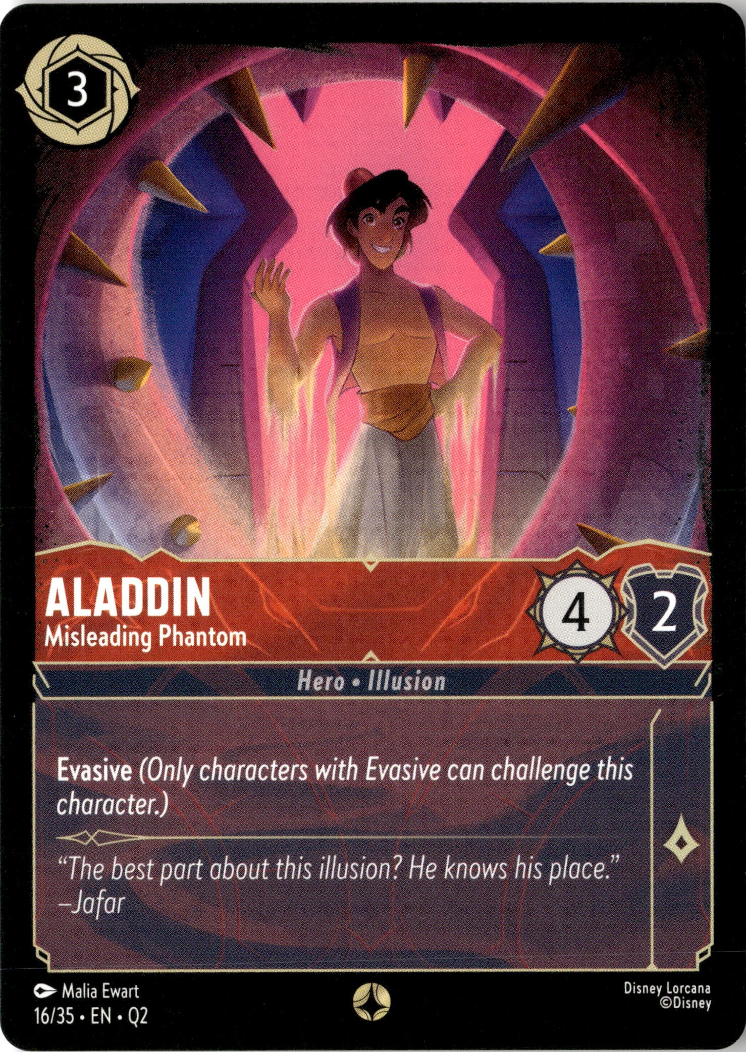 2025 Disney Lorcana En Q2 Aladdin graded slab