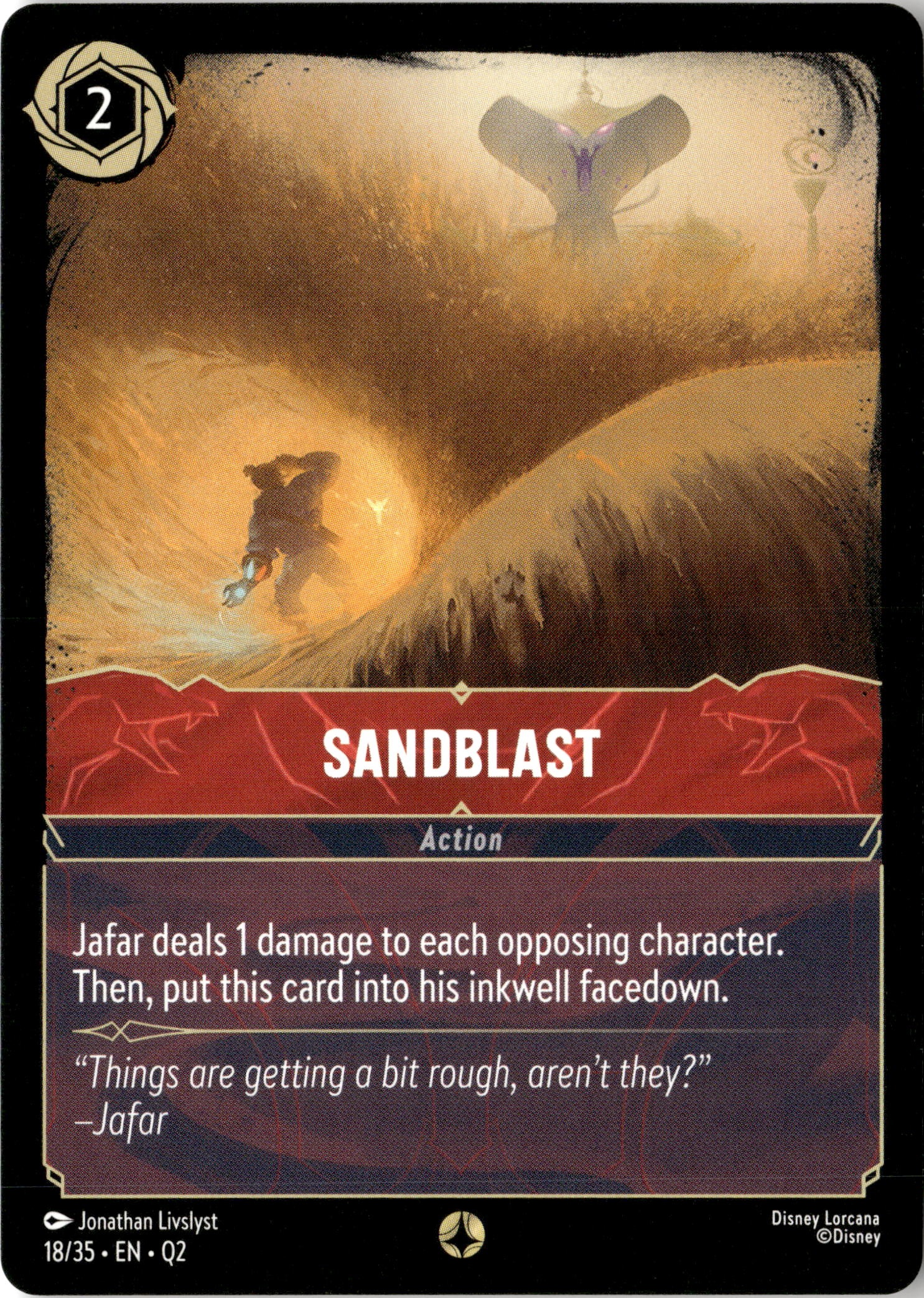 2025 Disney Lorcana En Q2 Sandblast graded slab