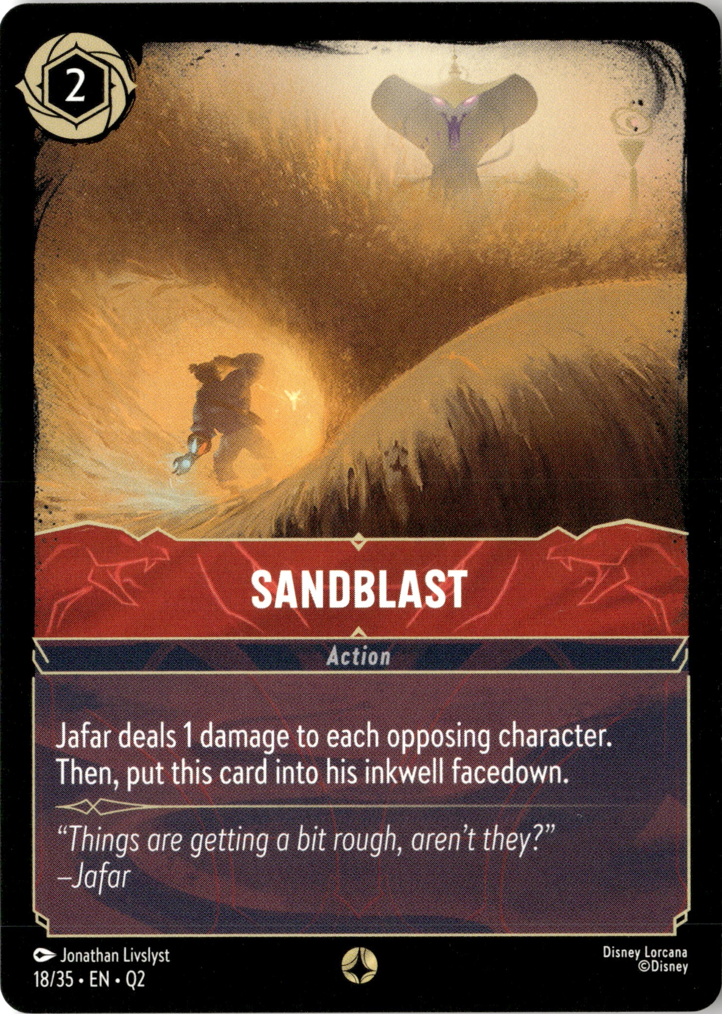 2025 Disney Lorcana En Q2 Sandblast graded slab