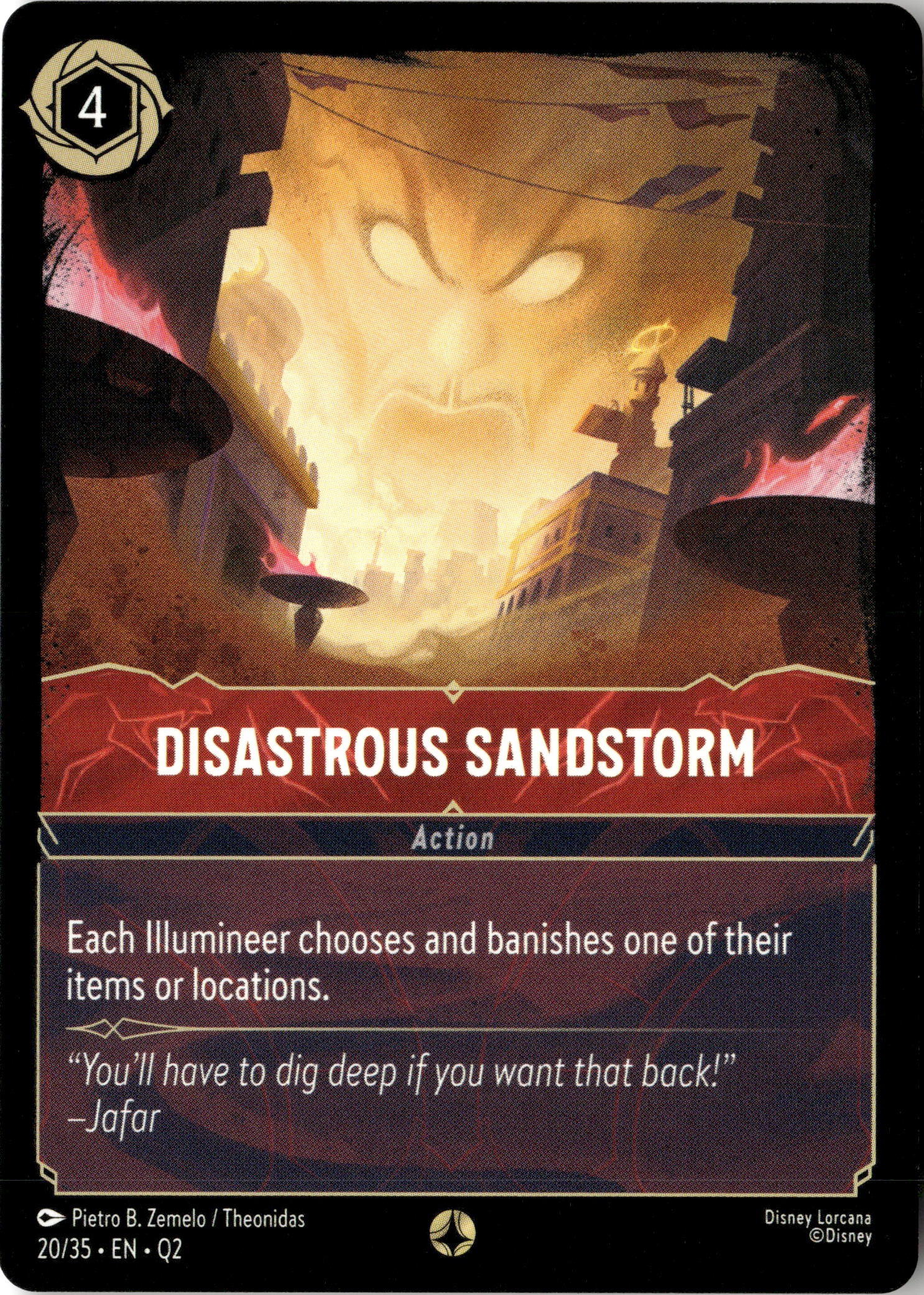 Disastrous Sandstorm graded slab