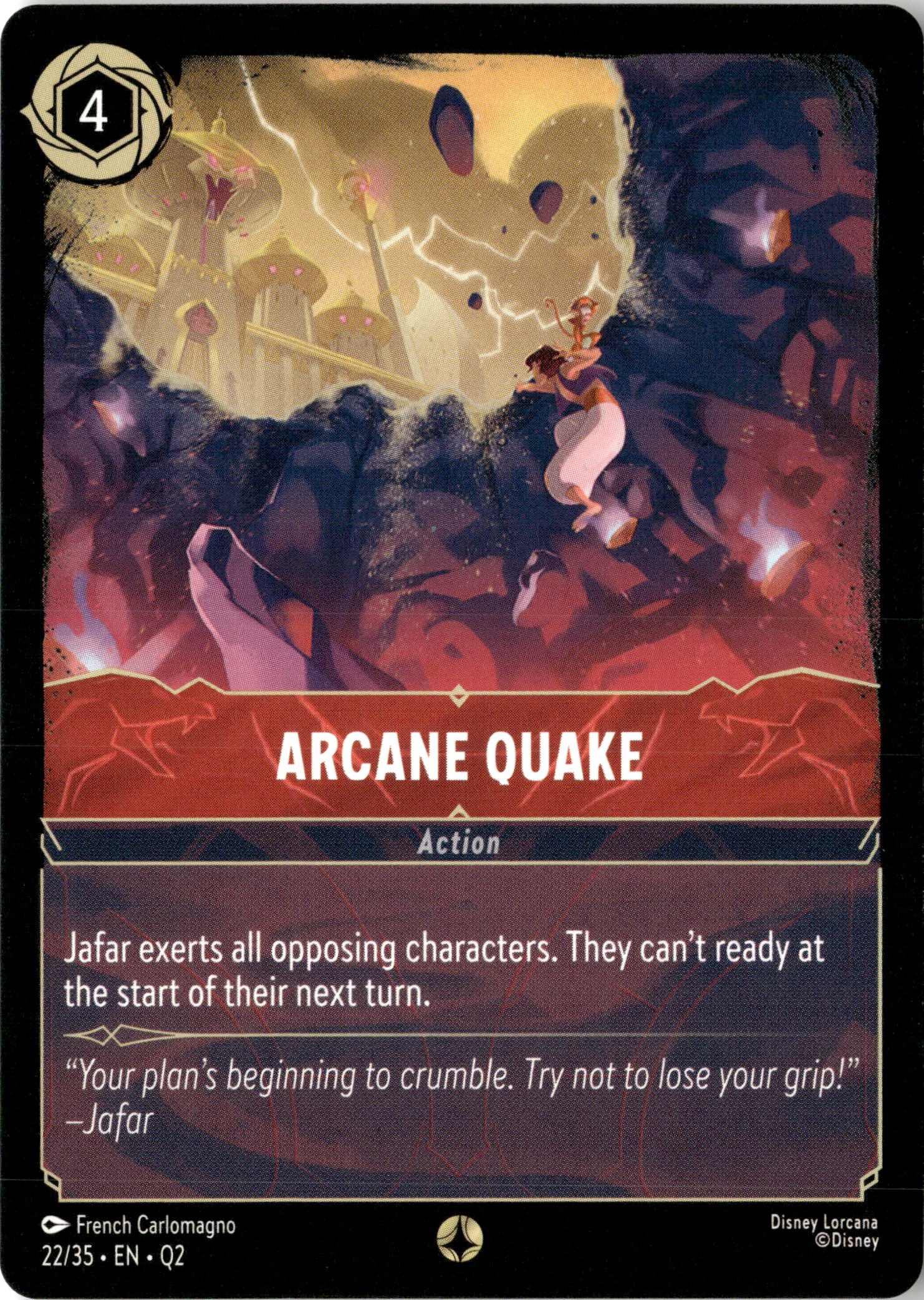 2025 Disney Lorcana En Q2 Arcane Quake graded slab