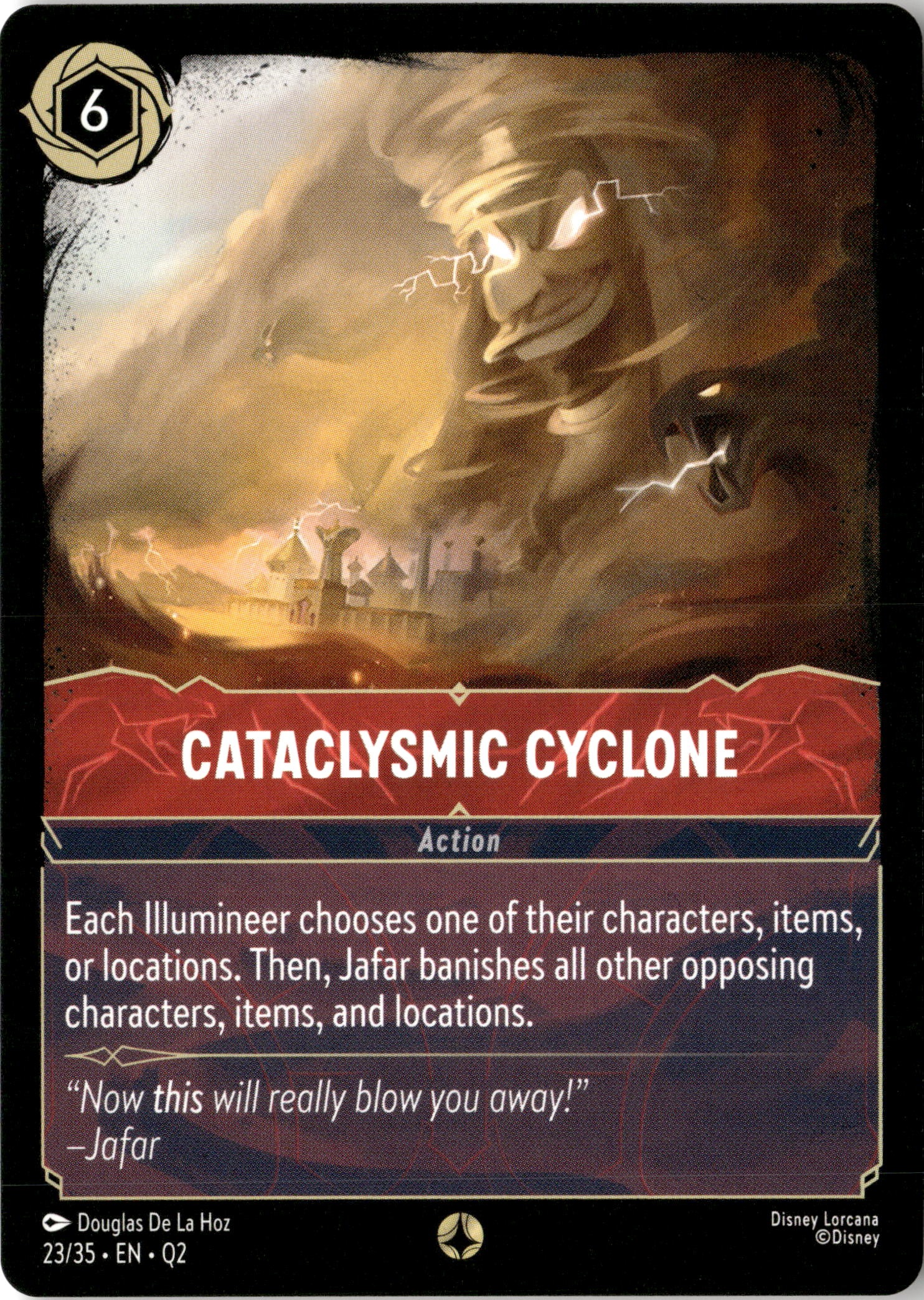 2025 Disney Lorcana En Q2 Cataclysmic Cyclone graded slab