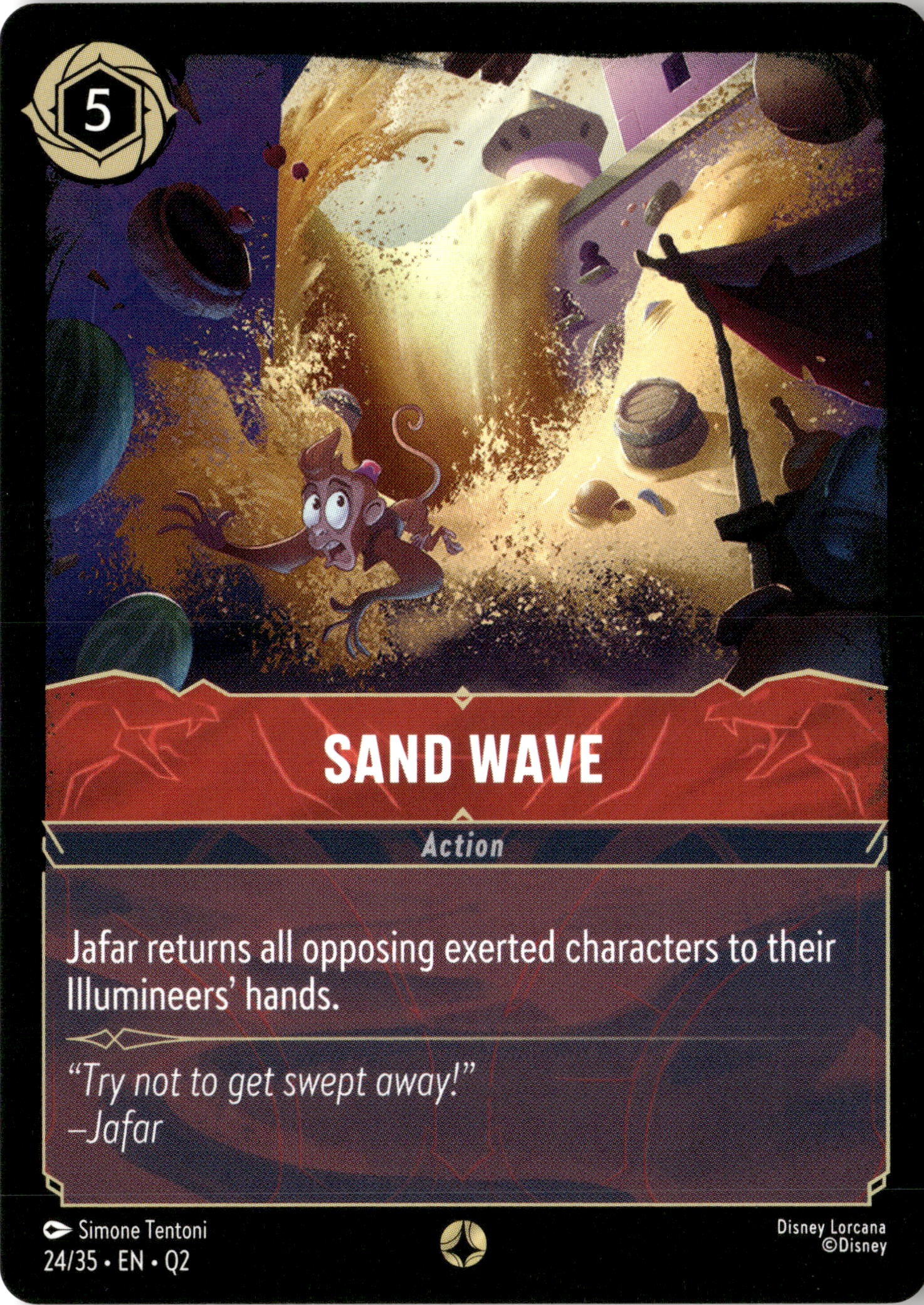 2025 Disney Lorcana En Q2 Sand Wave graded slab