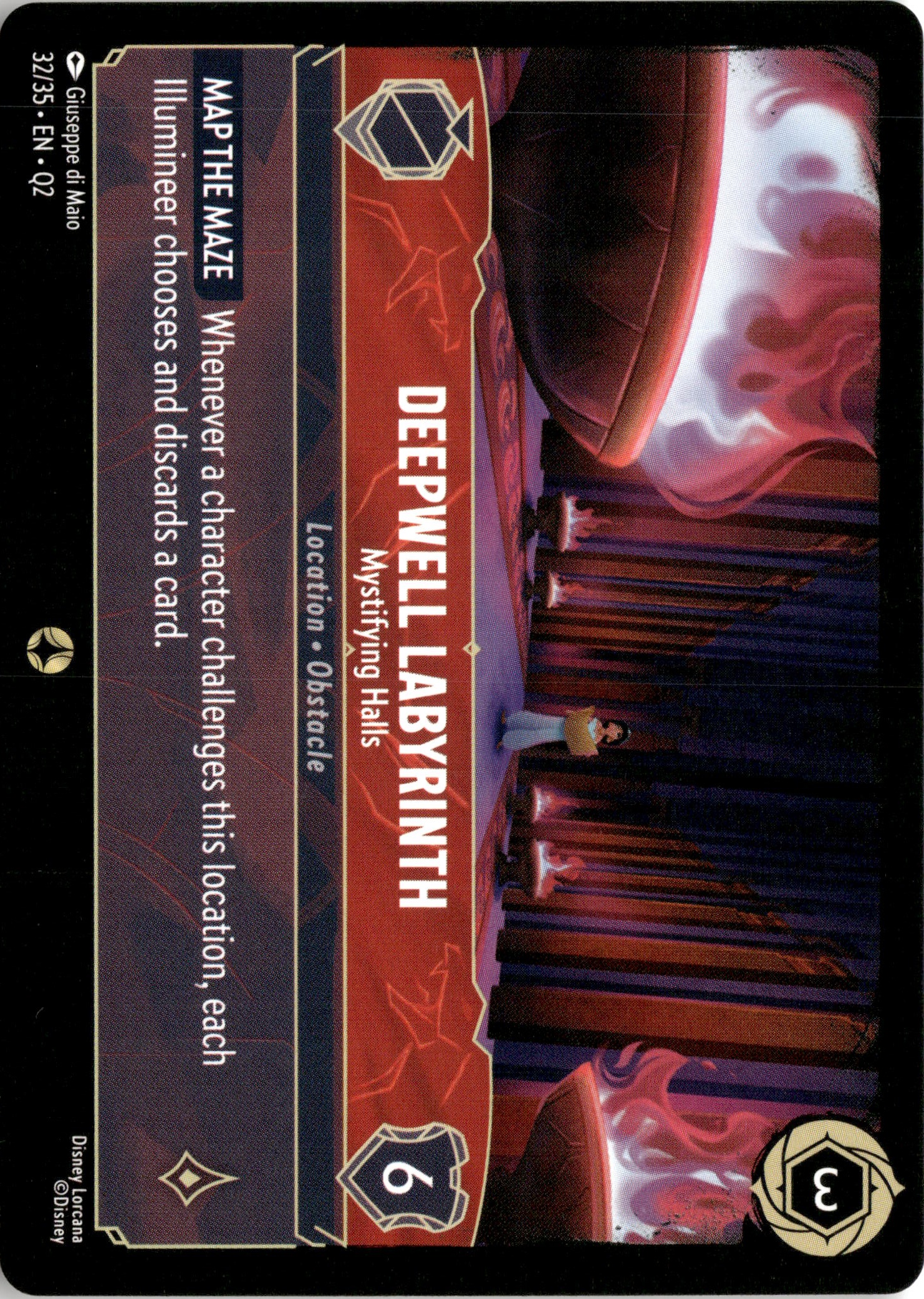 2025 Disney Lorcana En Q2 Deepwell Labyrinth graded slab