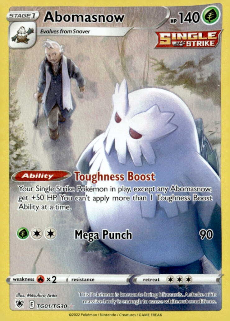 2022 Pokemon Swsh Abomasnow graded slab