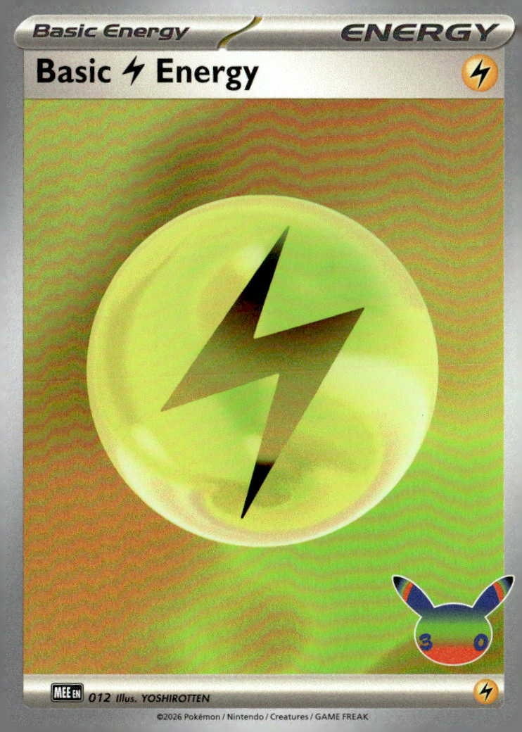 2026 Pokemon 30C En Basic Lightning Energy graded slab