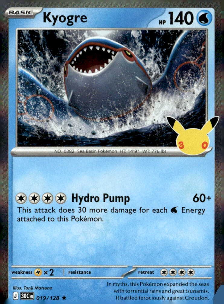 2026 Pokemon 30C En Kyogre graded slab