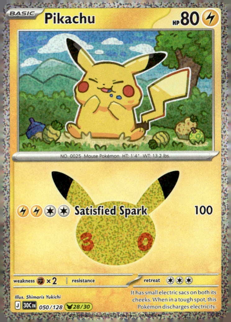 2026 Pokemon 30C En Pikachu graded slab