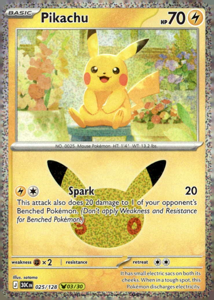 2026 Pokemon 30C En Pikachu graded slab