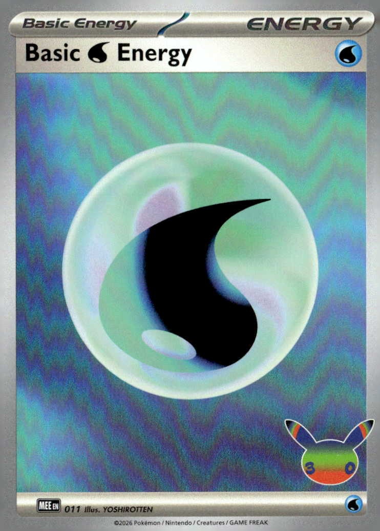 2026 Pokemon 30C En Basic Water Energy graded slab