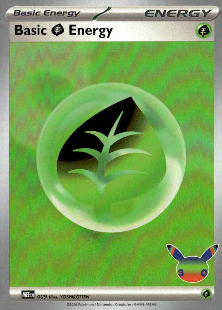 2026 Pokemon 30C En Basic Grass Energy graded slab