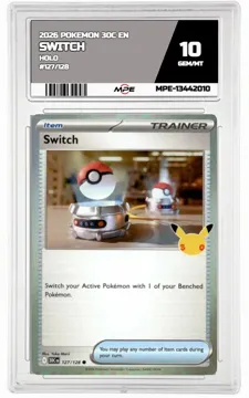 2026 POKEMON 30C EN HOLO #127/128 SWITCH MPE 10 GEM/MT — graded card up for auction