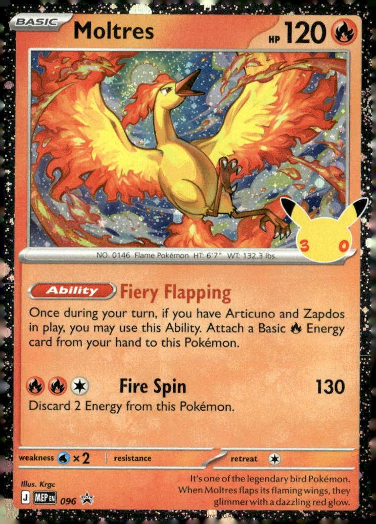 2025 Pokemon 30C En Moltres graded slab