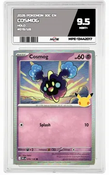 2026 POKEMON 30C EN HOLO #078/128 COSMOG MPE 9.5 MINT+ — graded card up for auction