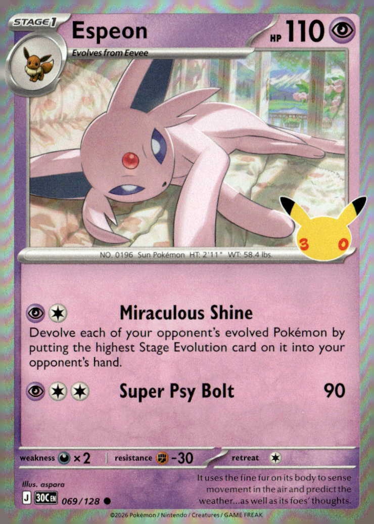 Espeon graded slab