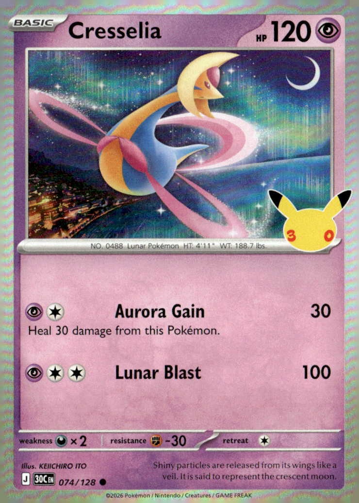 2026 Pokemon 30C En Cresselia graded slab