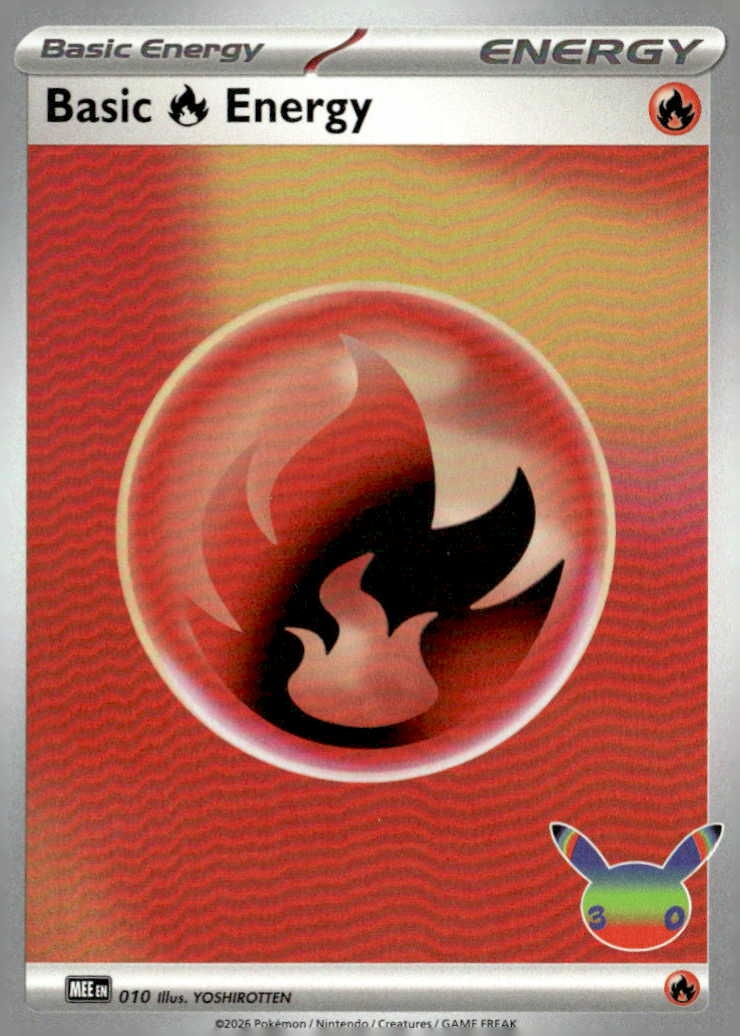 2026 Pokemon 30C En Fire Energy graded slab