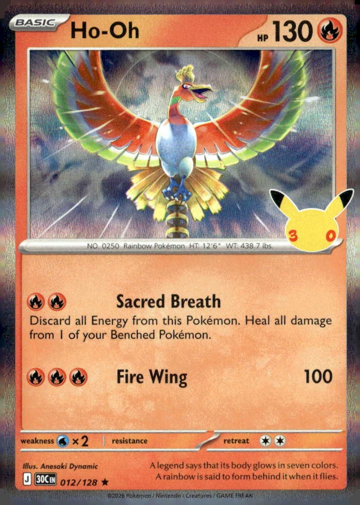 2026 Pokemon 30C En Ho-Oh graded slab