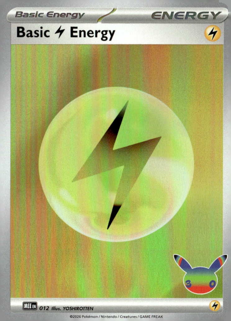 2026 Pokemon 30C En Basic Lightning Energy graded slab