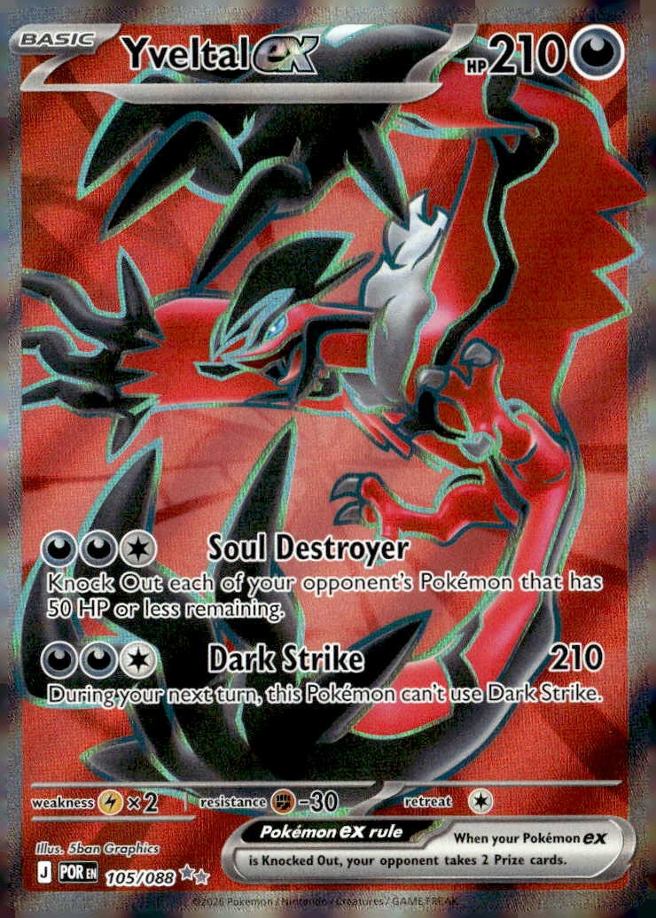 2026 Pokemon Mega Evolution Yveltal EX graded slab