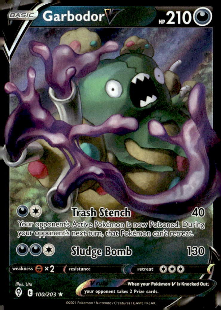 2021 Pokemon Swsh Garbodor V graded slab