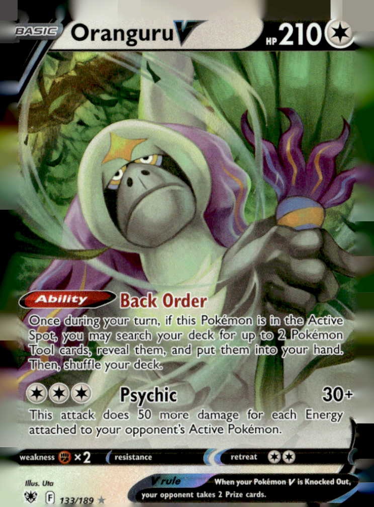 2022 Pokemon Swsh Oranguru V graded slab
