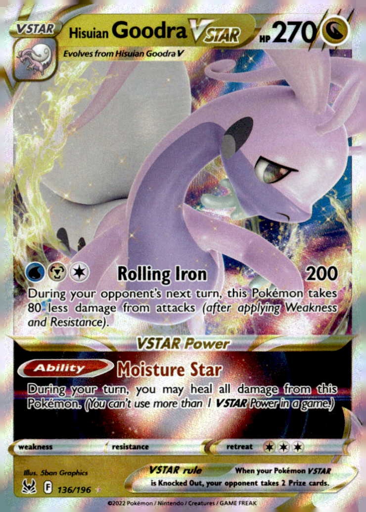 2022 Pokemon Swsh Hisuian Goodra VSTAR graded slab