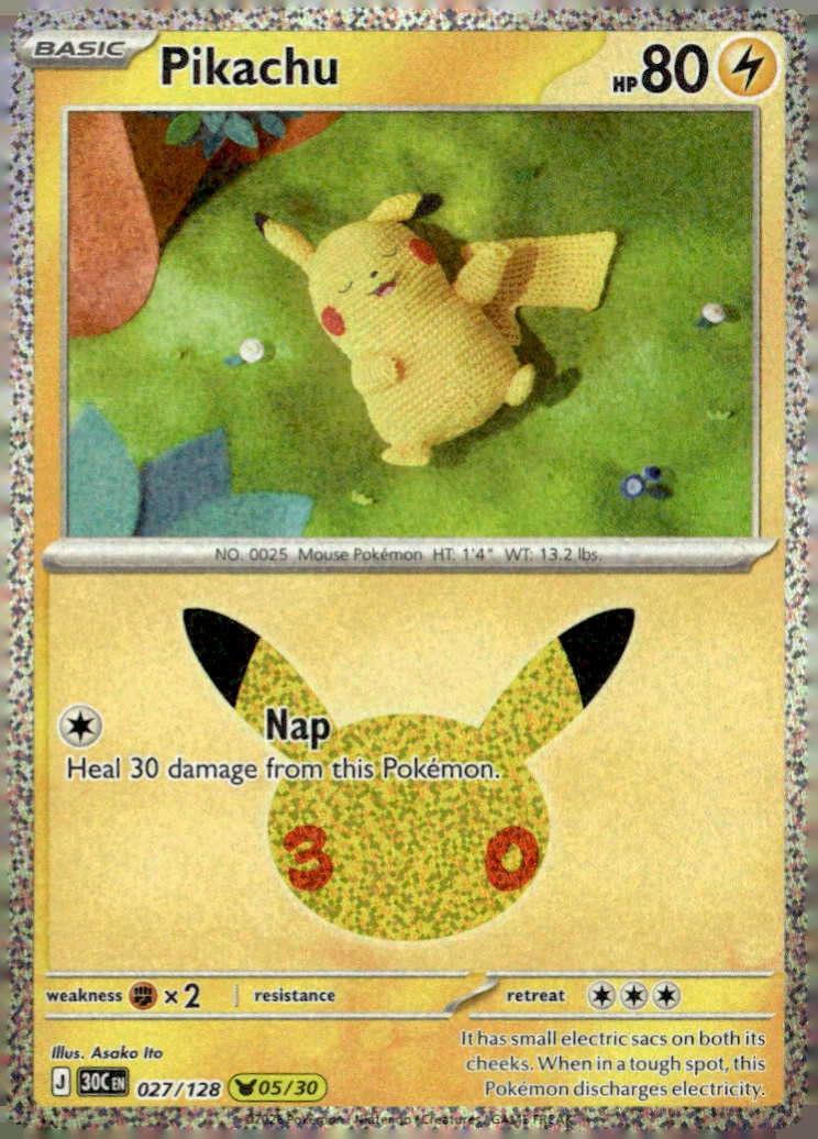 2026 Pokemon 30C En Pikachu graded slab