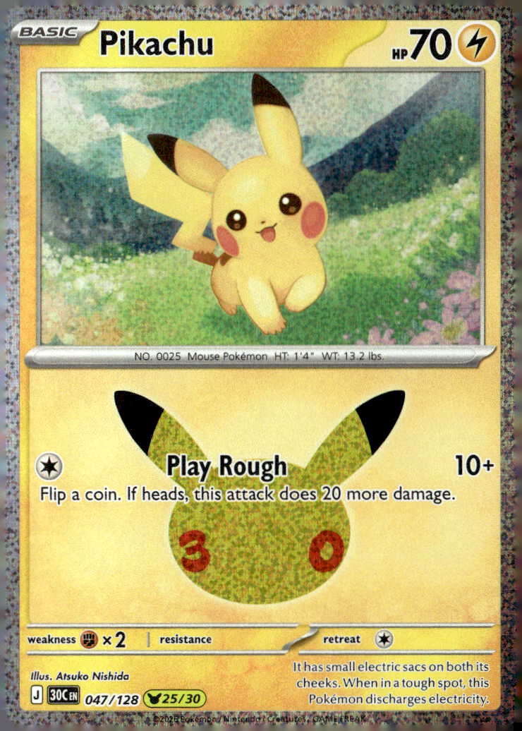 2026 Pokemon 30C En Pikachu graded slab