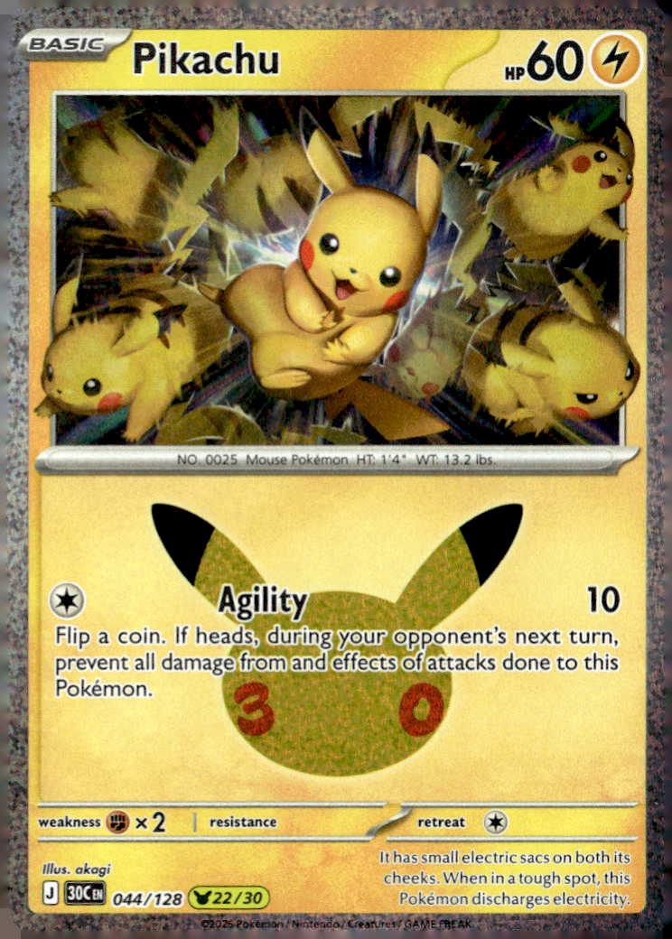 2026 Pokemon 30C En Pikachu graded slab
