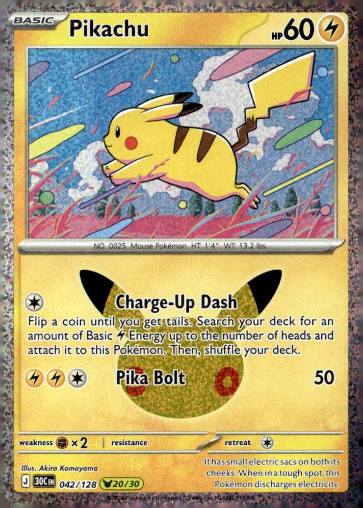 2026 Pokemon 30C En Pikachu graded slab