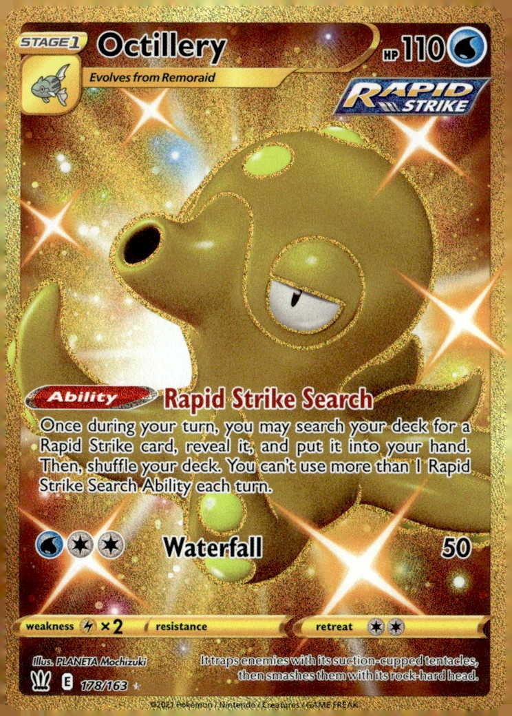 2021 Pokemon Swsh Octillery graded slab