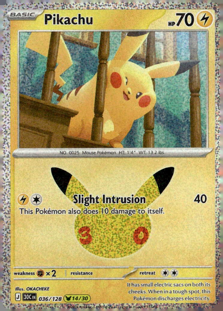 Pikachu graded slab