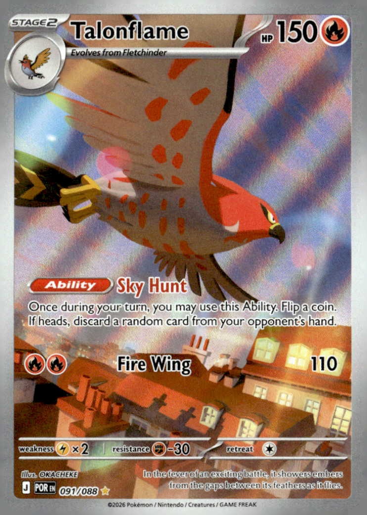 2026 Pokemon Mega Evolution Talonflame graded slab
