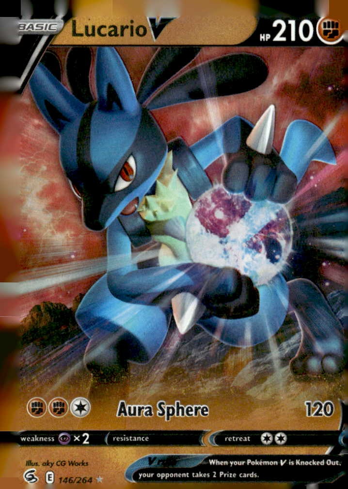 2021 Pokemon Swsh Lucario V graded slab