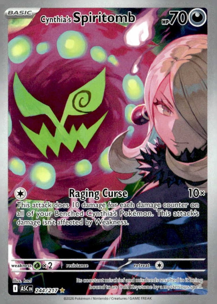 Cynthia's Spiritomb graded slab