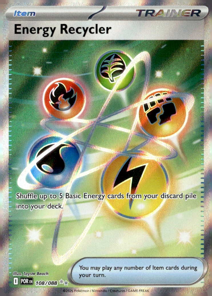 2026 Pokemon Mega Evolution Energy Recycler graded slab